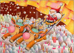 Christmas picture - Busy Father Christmas