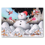 Christmas picture - Hello Mr. snowman